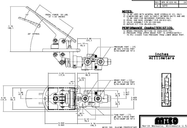 VALVE, BRAKE PEDAL ASSY