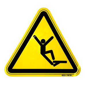 DECAL, FALL HAZARD WARNING