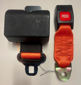 BELT , SEAT ORANGE RETRACTABLE